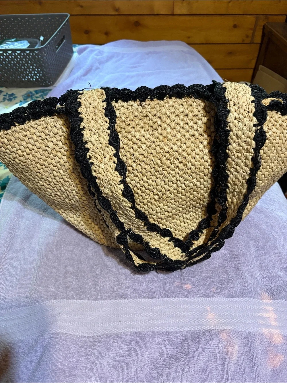 Kate Spade NY Raffia Bow Tote Bag